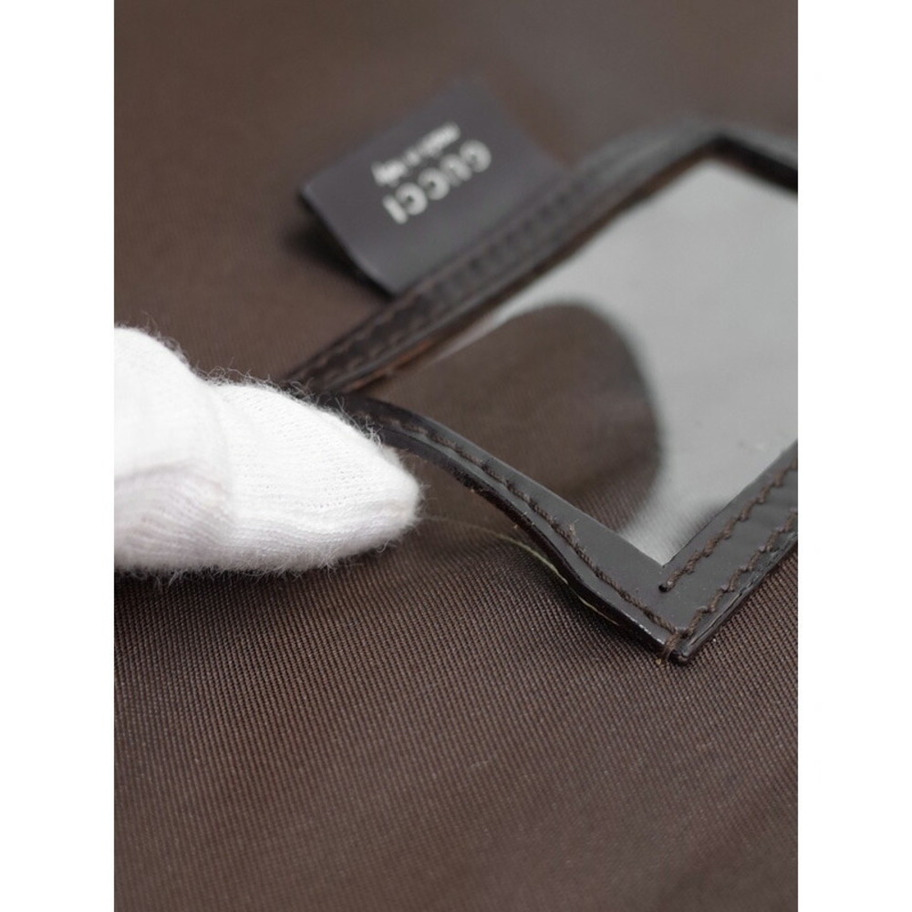 Gucci GG Leather Boston Travel Garment Bag Brown - Picture 8 of 9